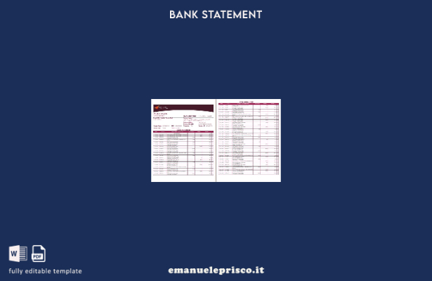 modello di pagine di parole di estratto conto bancario India Post Payments in  1
